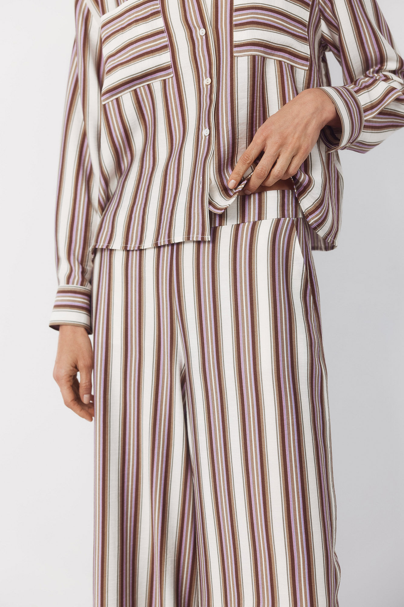 Cortefiel Pantal&oacute;n de rayas Multicolor