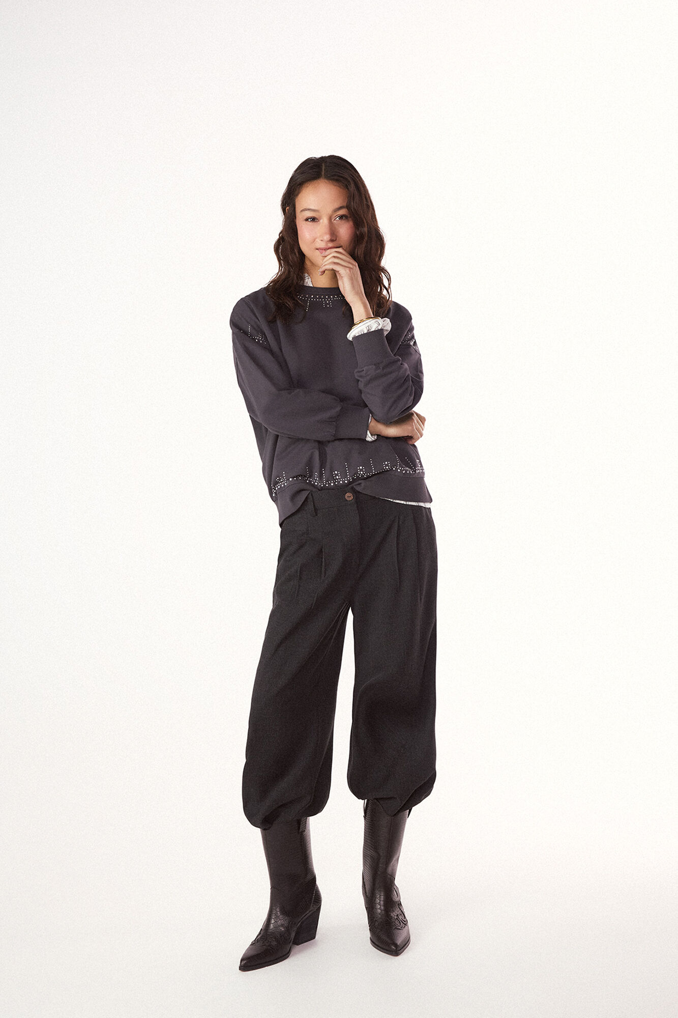 Slowlove Sudadera con tachas