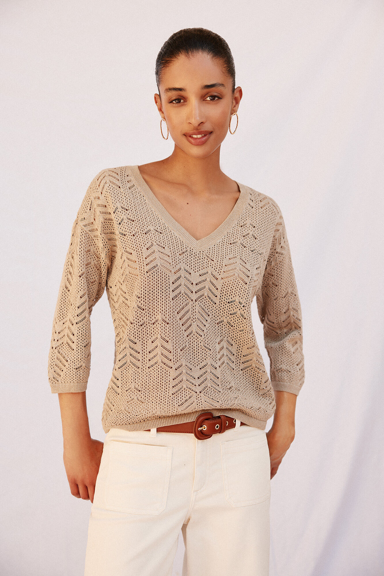Cortefiel Su&eacute;ter con calados