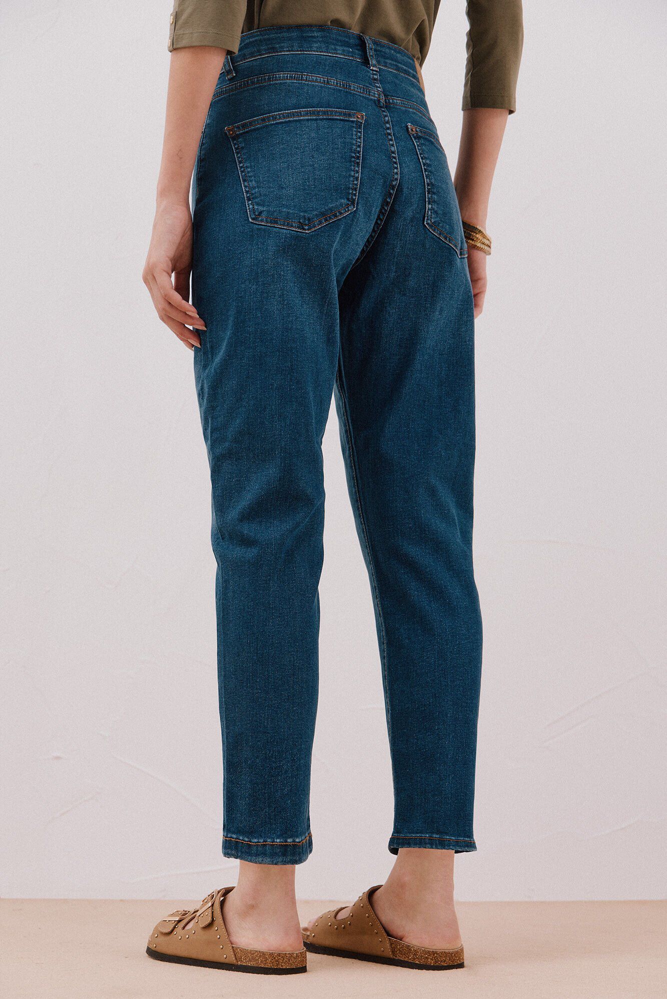 Cortefiel Jeans mom Azul
