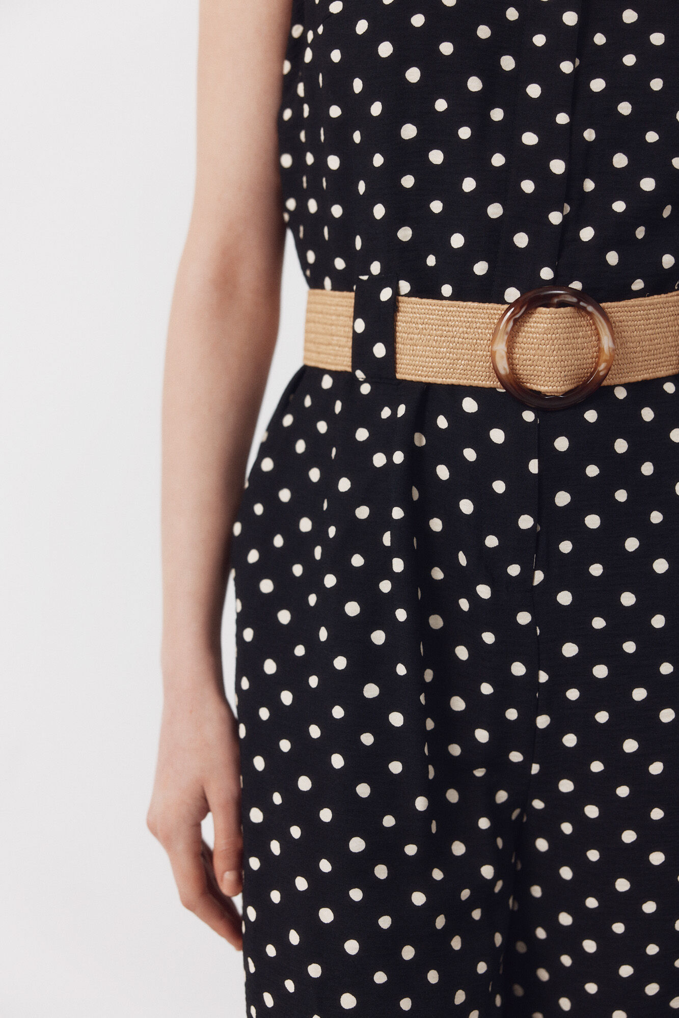 Cortefiel Jumpsuit con cintur&oacute;n Multicolor