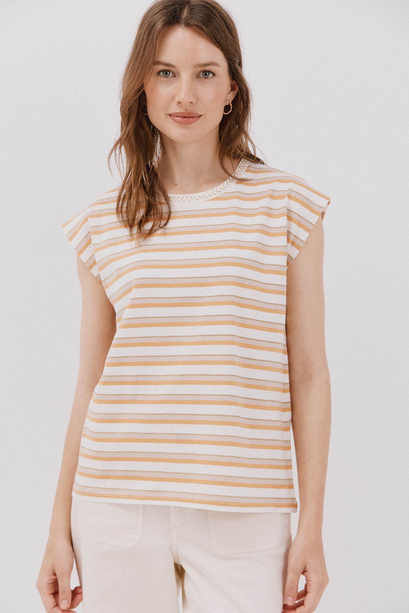 Cortefiel Playera escote pico