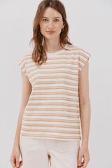 Cortefiel Playera escote pico Multicolor
