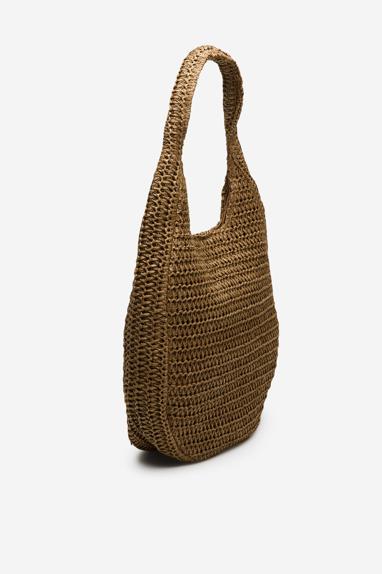 Cortefiel Bolsa hobo trenzada de rafia