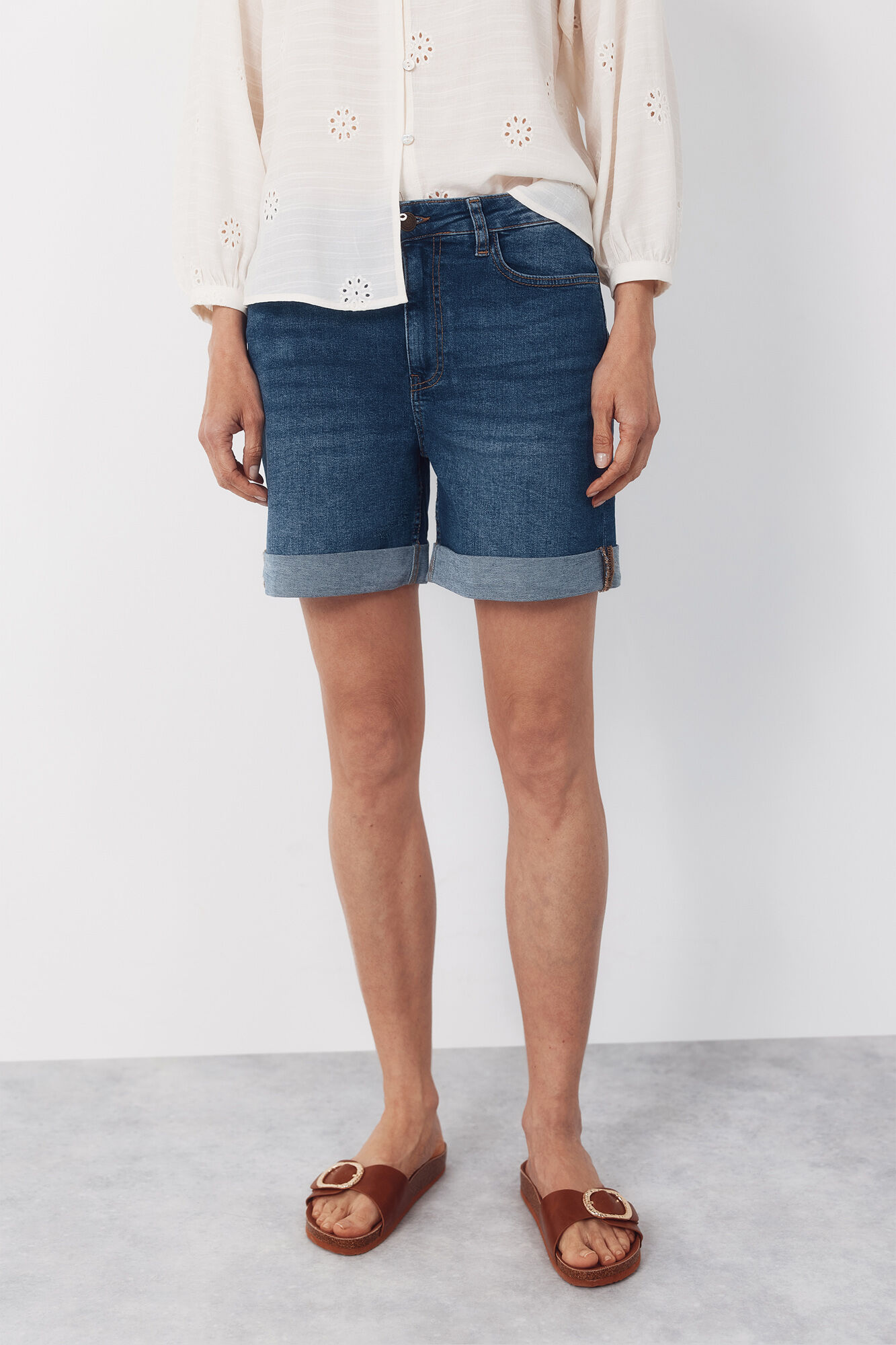 Cortefiel Shorts de mezclilla