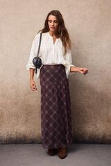 Slowlove Falda estampada de tul Estampado gris