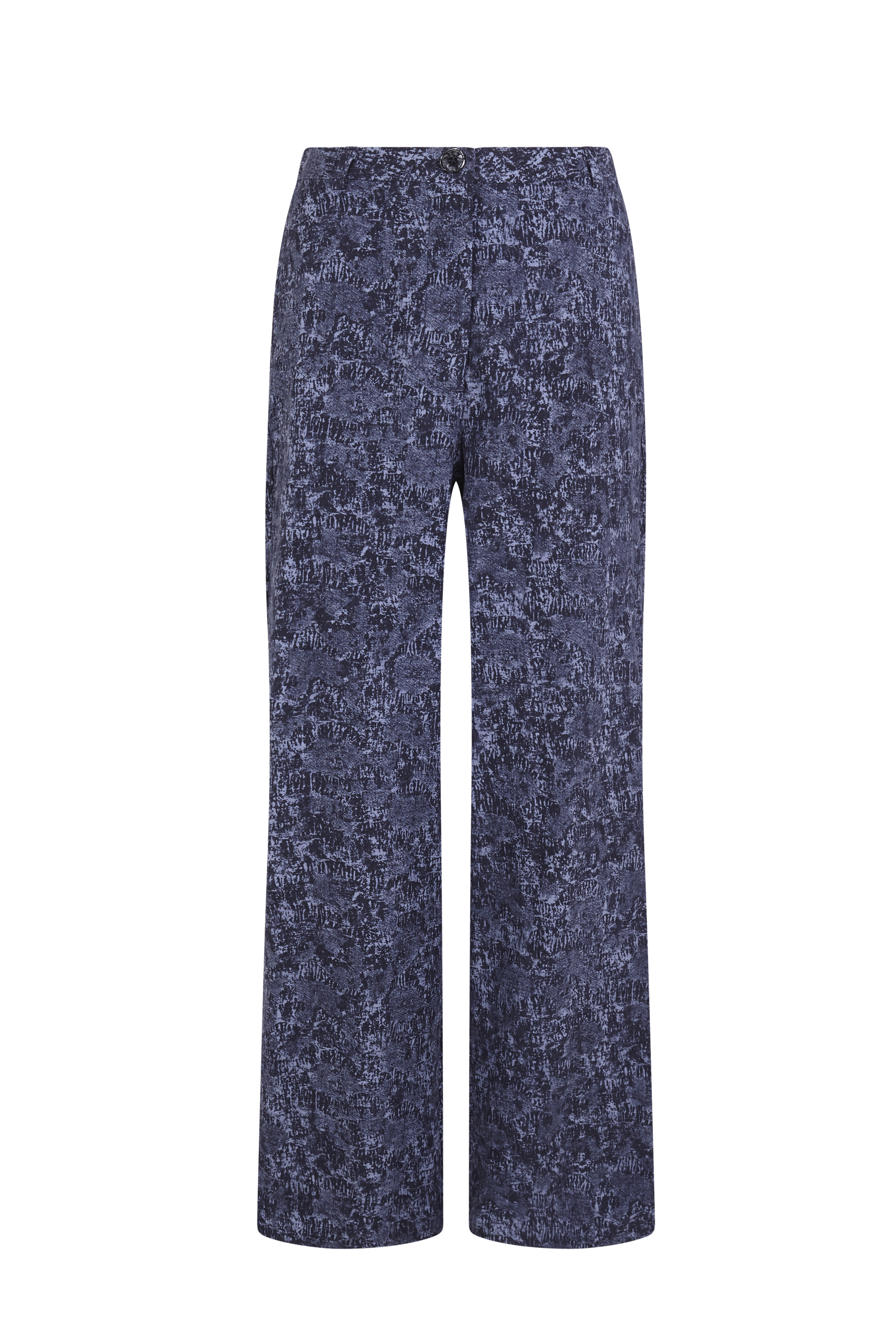 Slowlove Pantal&oacute;n de jacquard con pinzas Azul marino