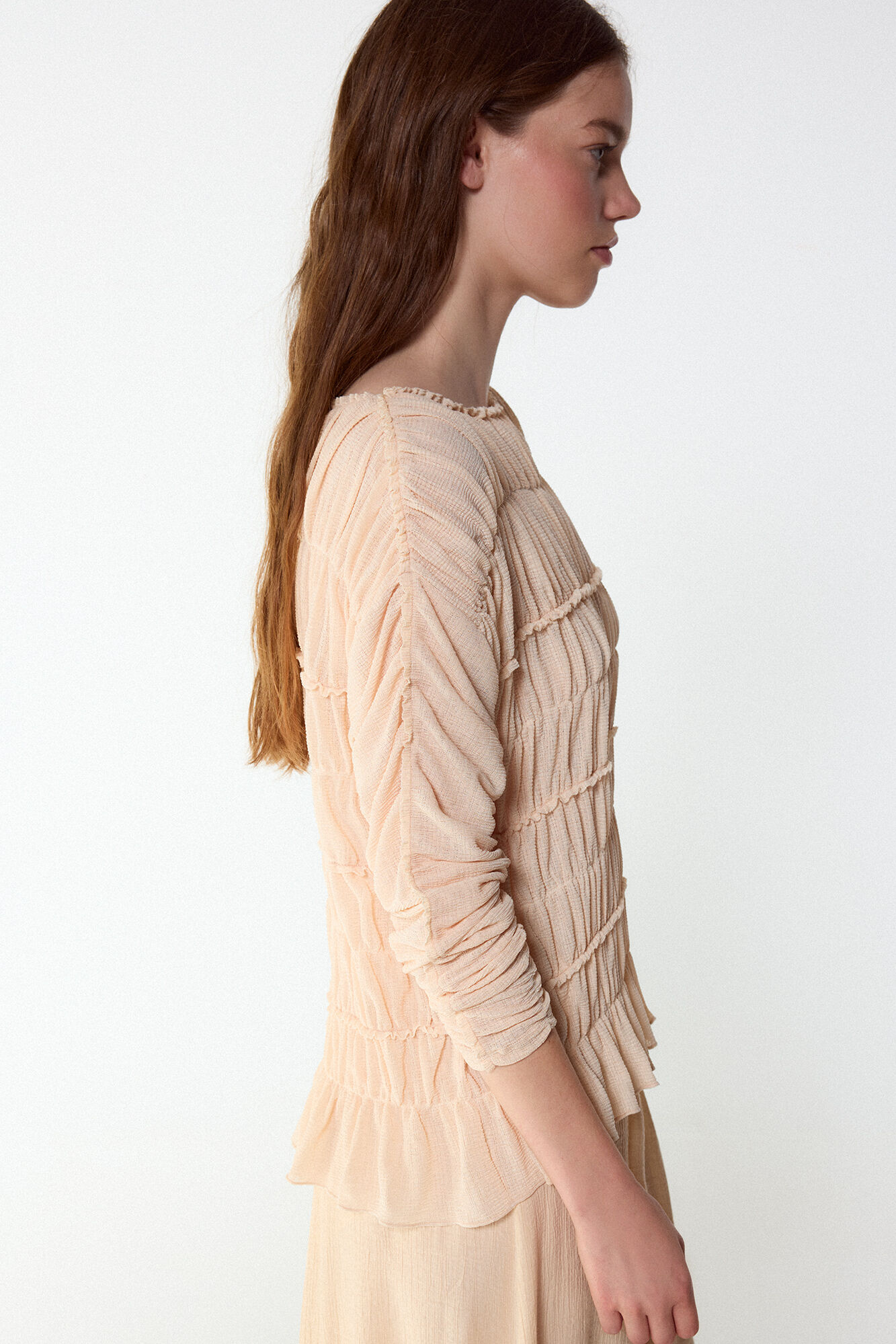 Slowlove Top con frunces