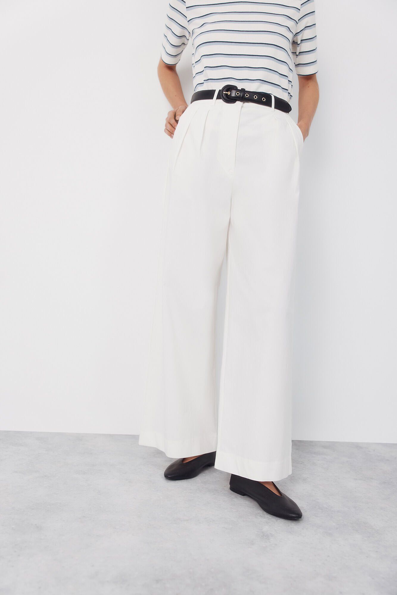 Cortefiel Pantal&oacute;n pinza de algod&oacute;n