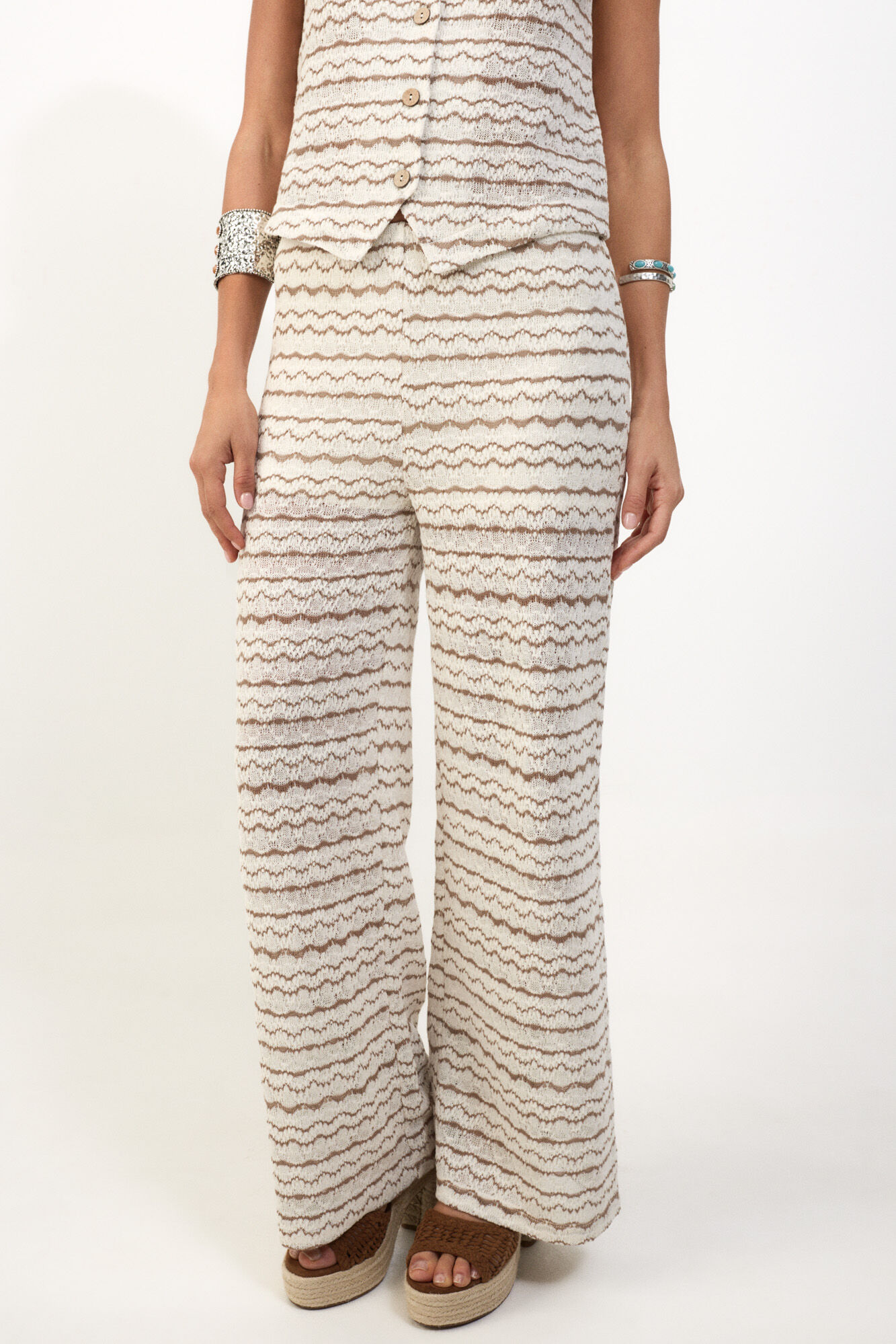 Slowlove Pantal&oacute;n de tejido