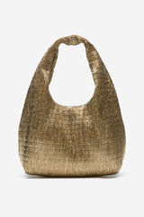 Cortefiel Bolsa mini hobo Dorado
