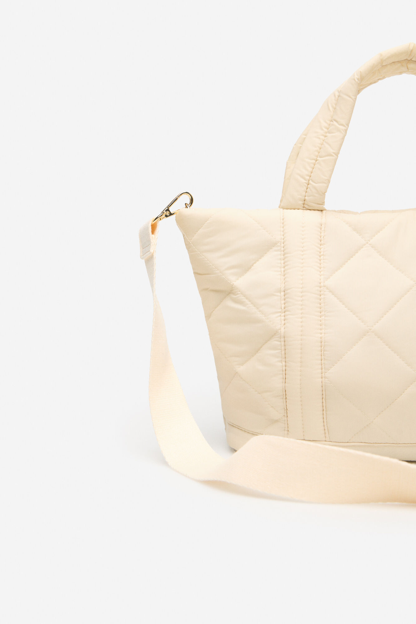 Cortefiel Nylon acolchado porque Marfil