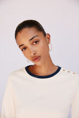 Cortefiel Playera b&aacute;sica Marfil