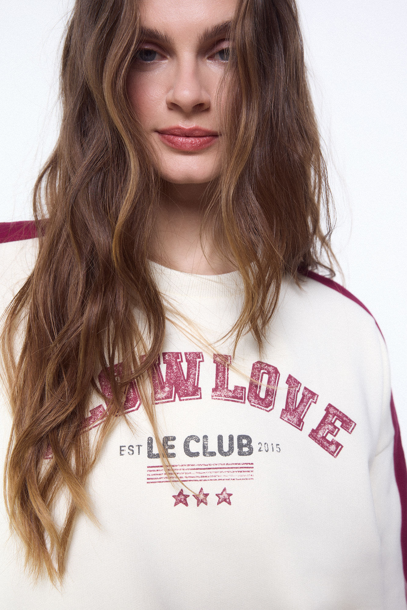 Slowlove Sudadera oversize slowlove Blanco