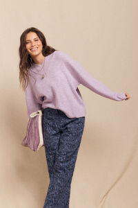 Slowlove Su&eacute;ter perlado cuello en pico