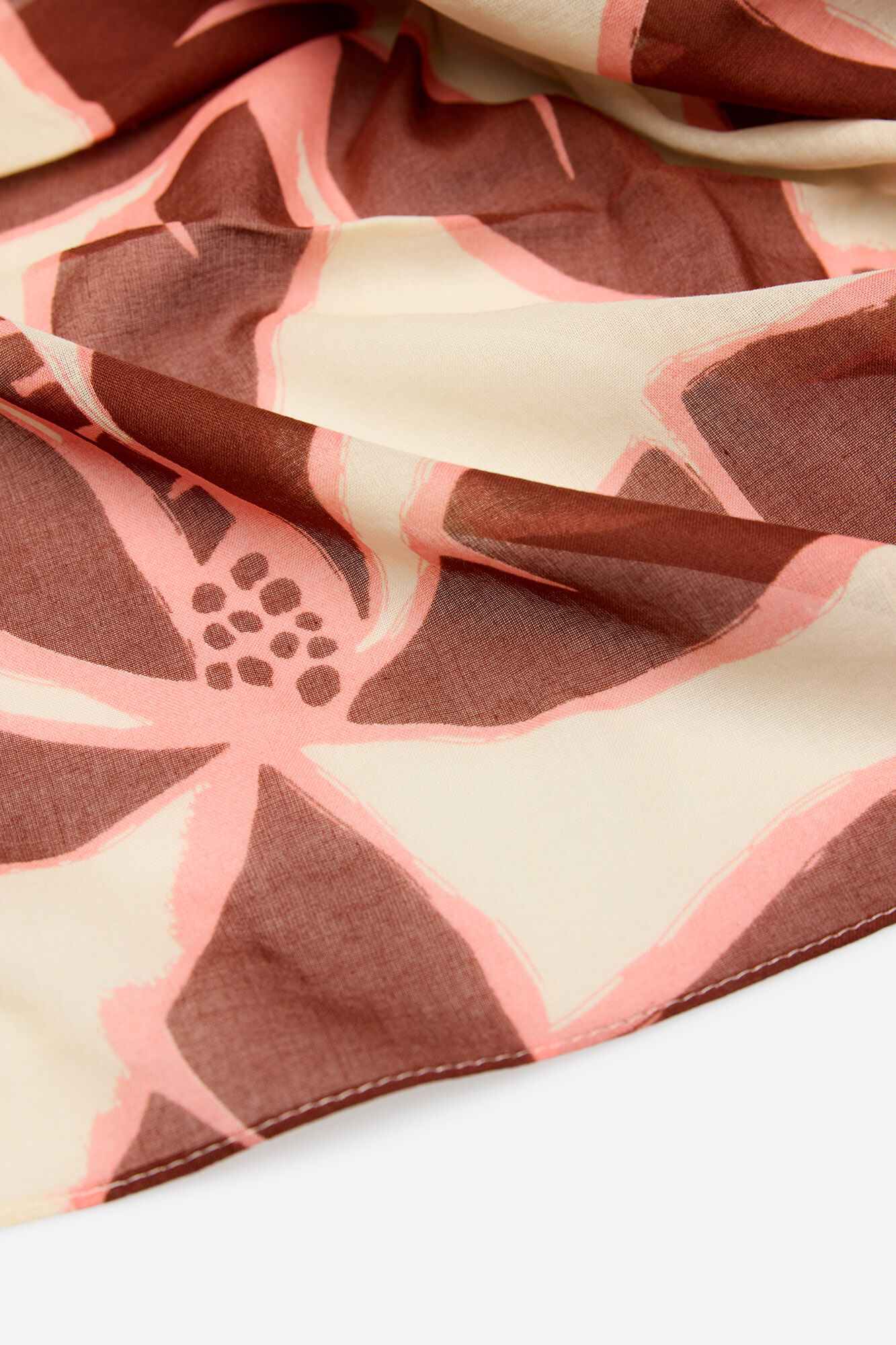 Cortefiel Pareo de palmeras Estampado marr&oacute;n