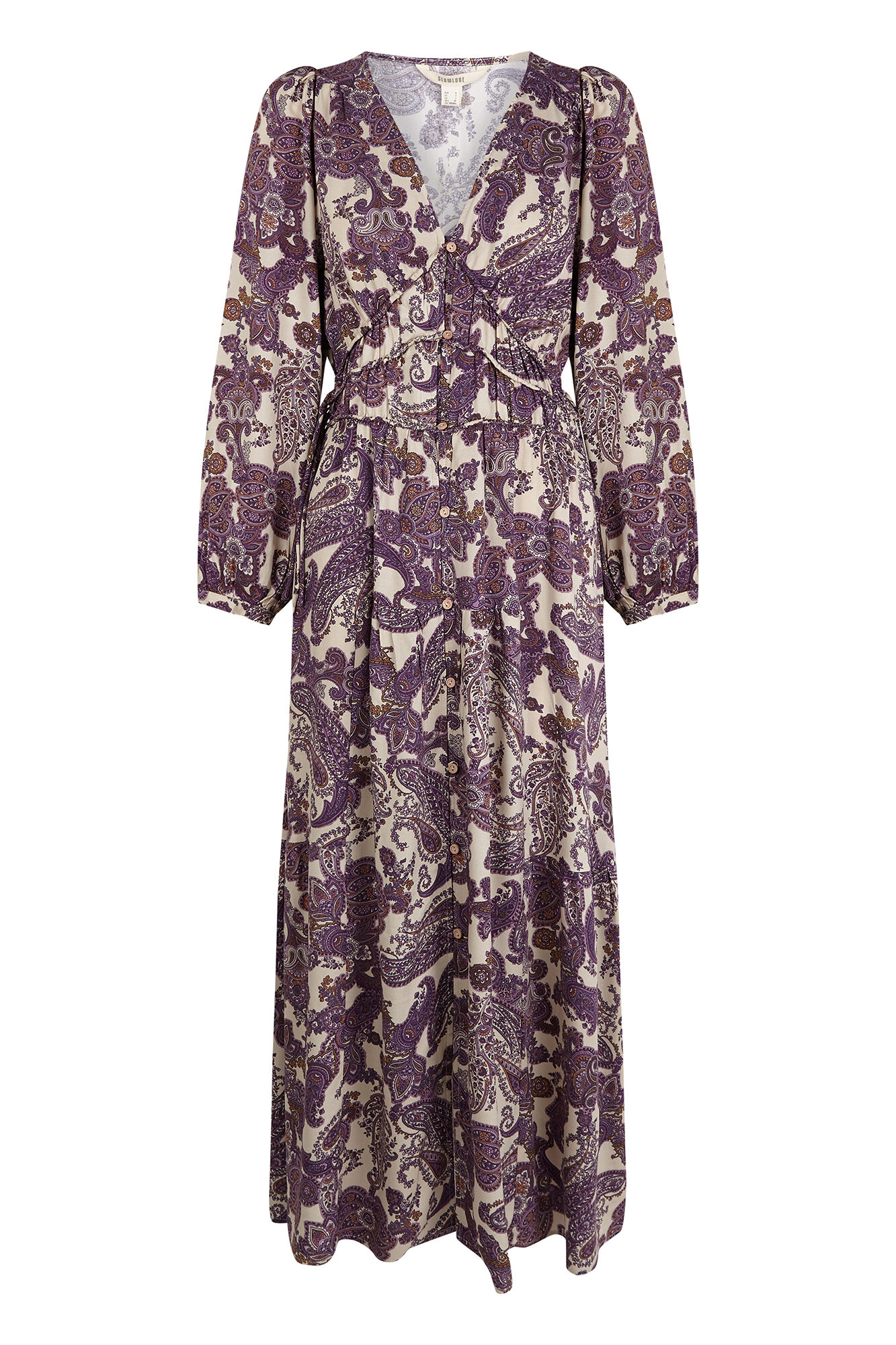 Slowlove Vestido fluido estampado Estampado morado