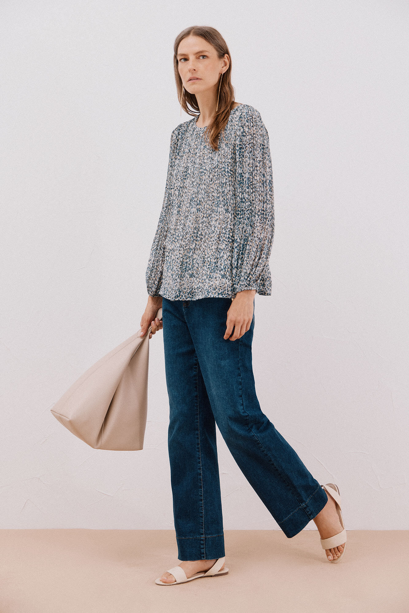 Cortefiel Blusa plisada