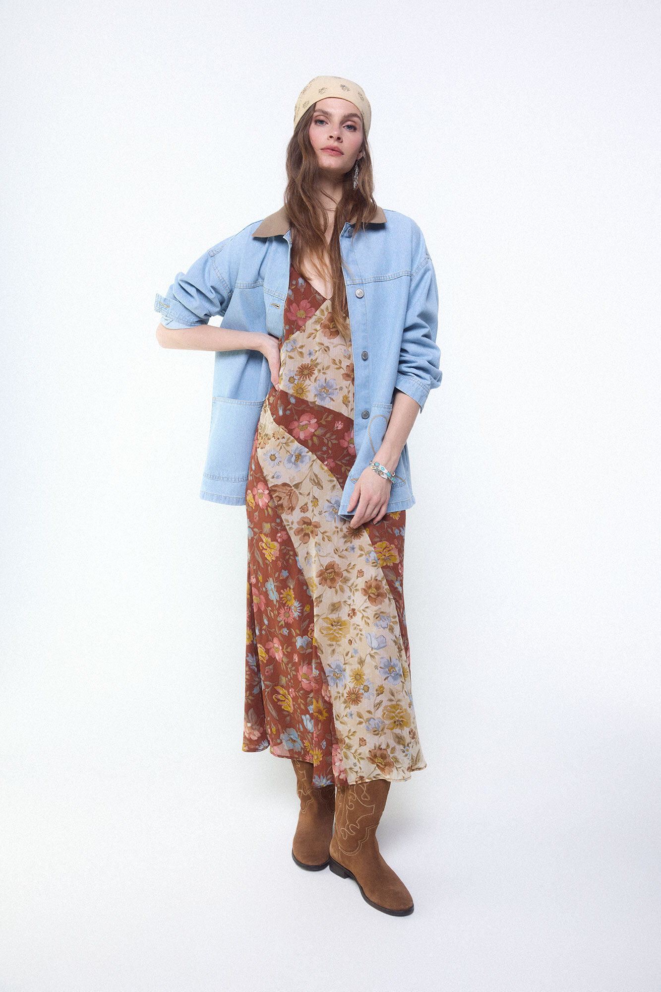 Slowlove Chamarra de mezclilla barn Azul