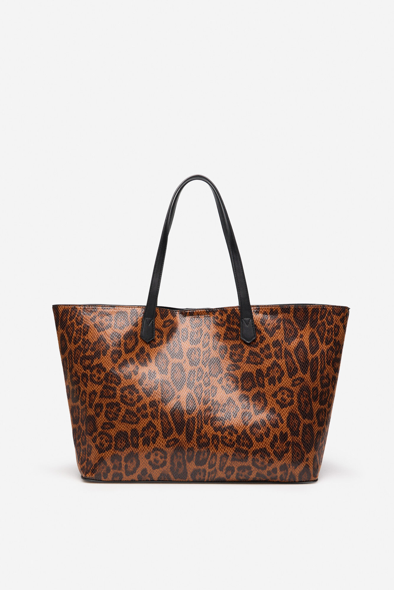 Cortefiel Bolsa shopper estampado de leopardo