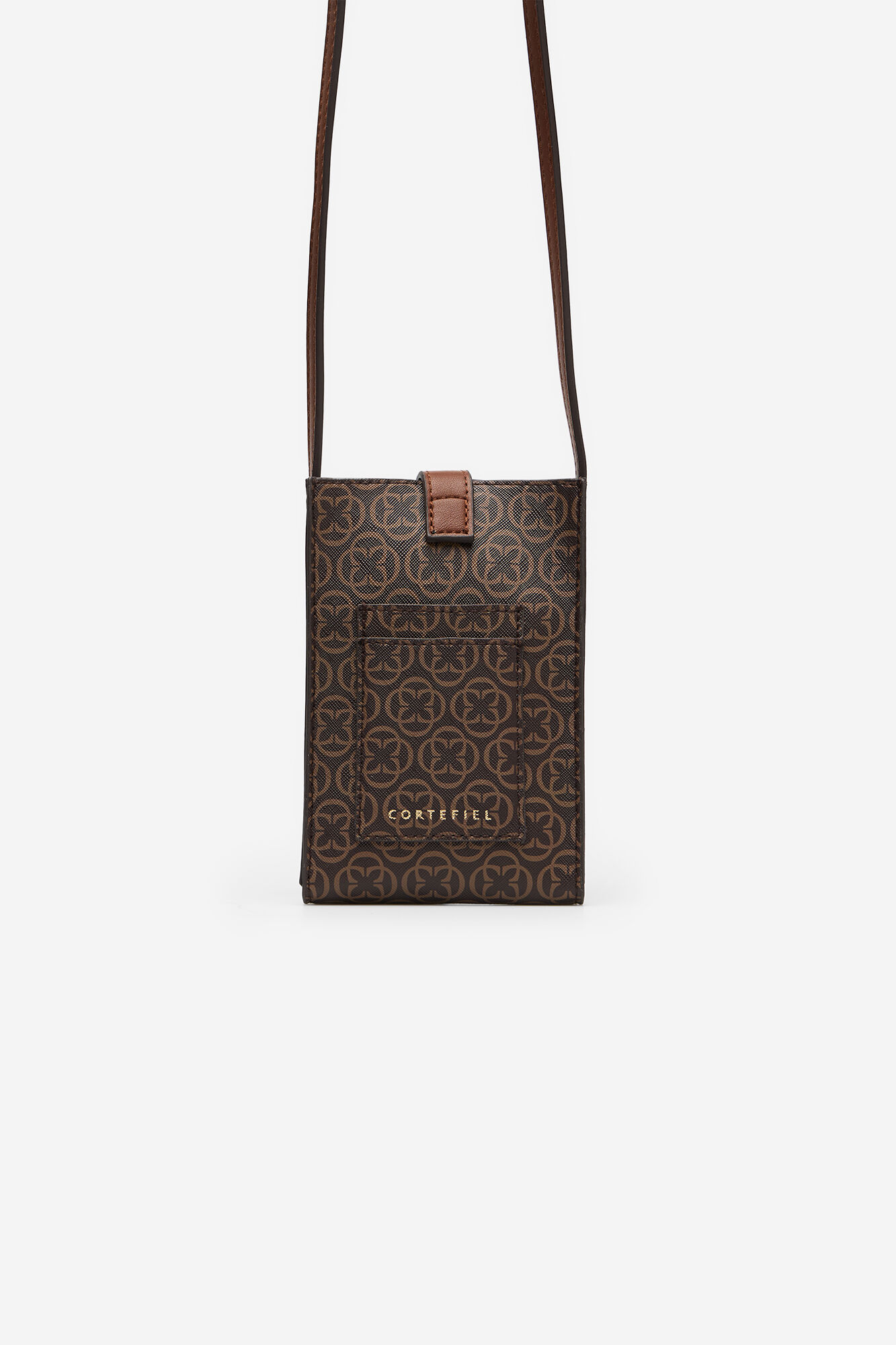 Cortefiel Funda para celular estampada Estampado marr&oacute;n