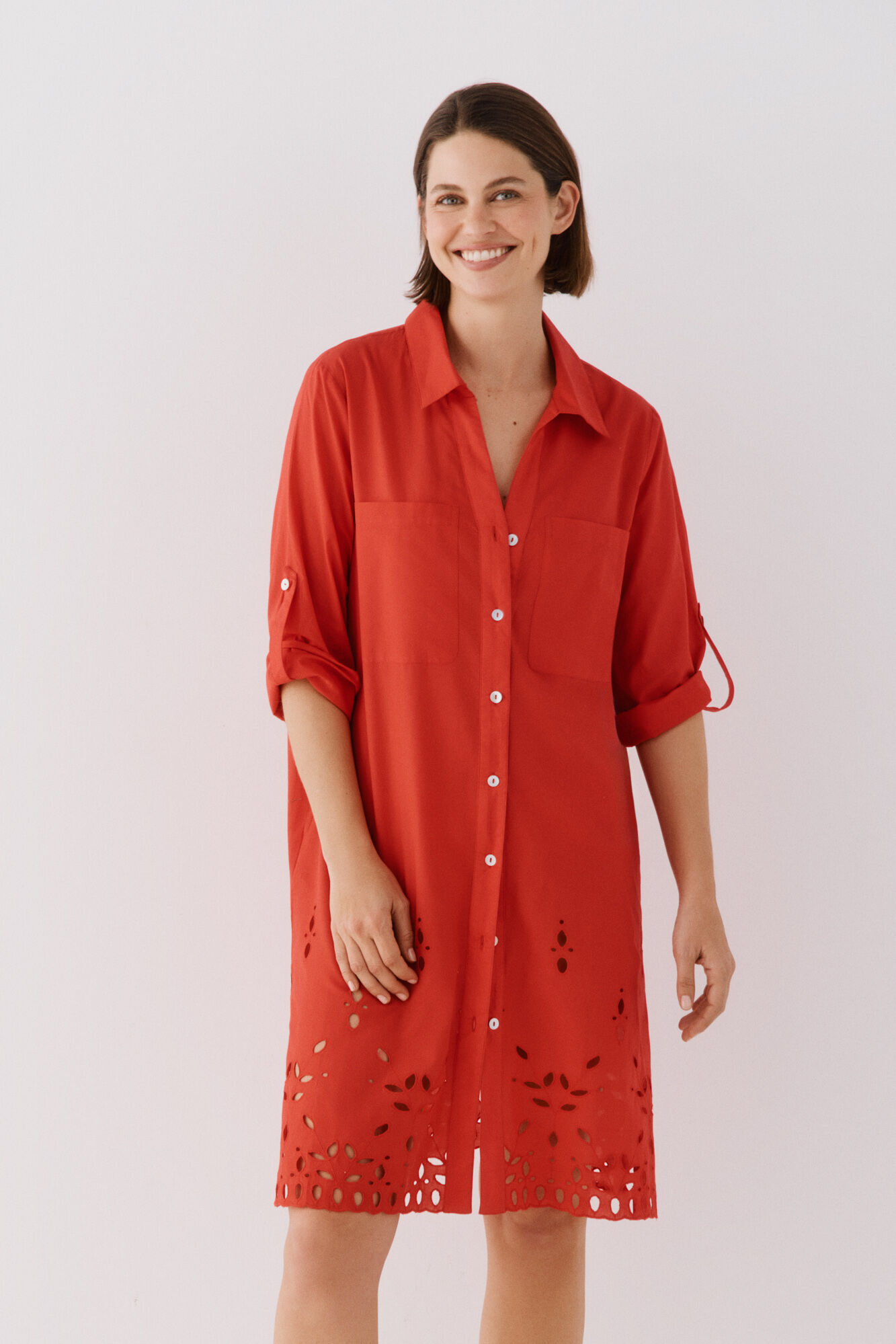 Cortefiel Caft&aacute;n camisero largo