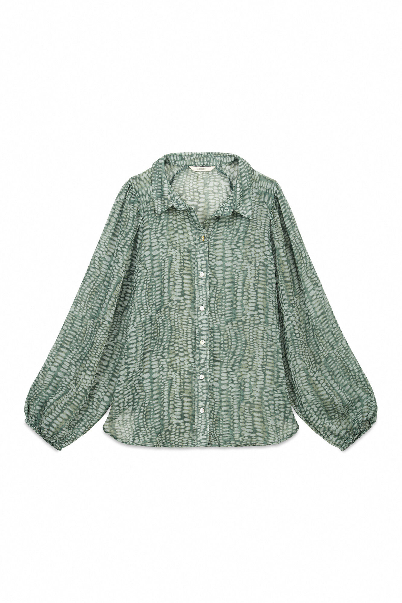 Slowlove Camisa estampada Estampado verde