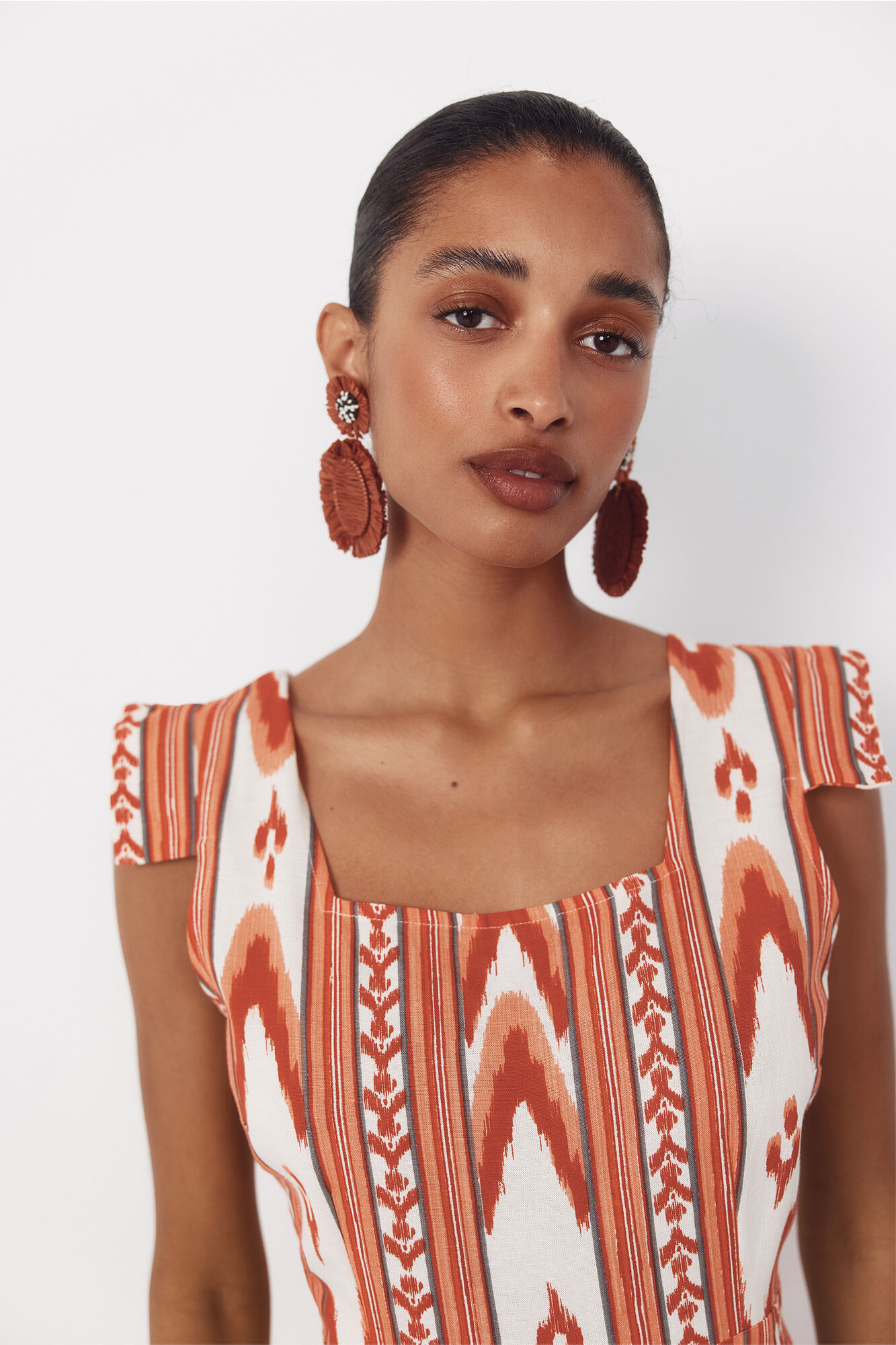 Cortefiel Jumpsuit estampado Estampado rojo