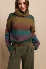 Slowlove Su&eacute;ter cuello vuelto multicolor Multicolor