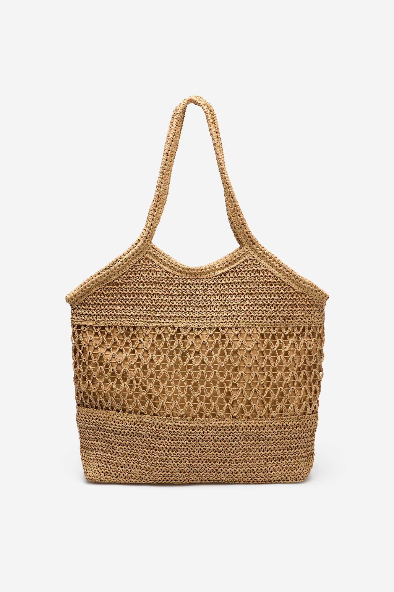 Cortefiel Bolsa tipo tote estampado espigas