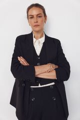 Cortefiel Blazer negro Negro