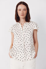 Cortefiel Blusa fluida de manga de vuelo Multicolor