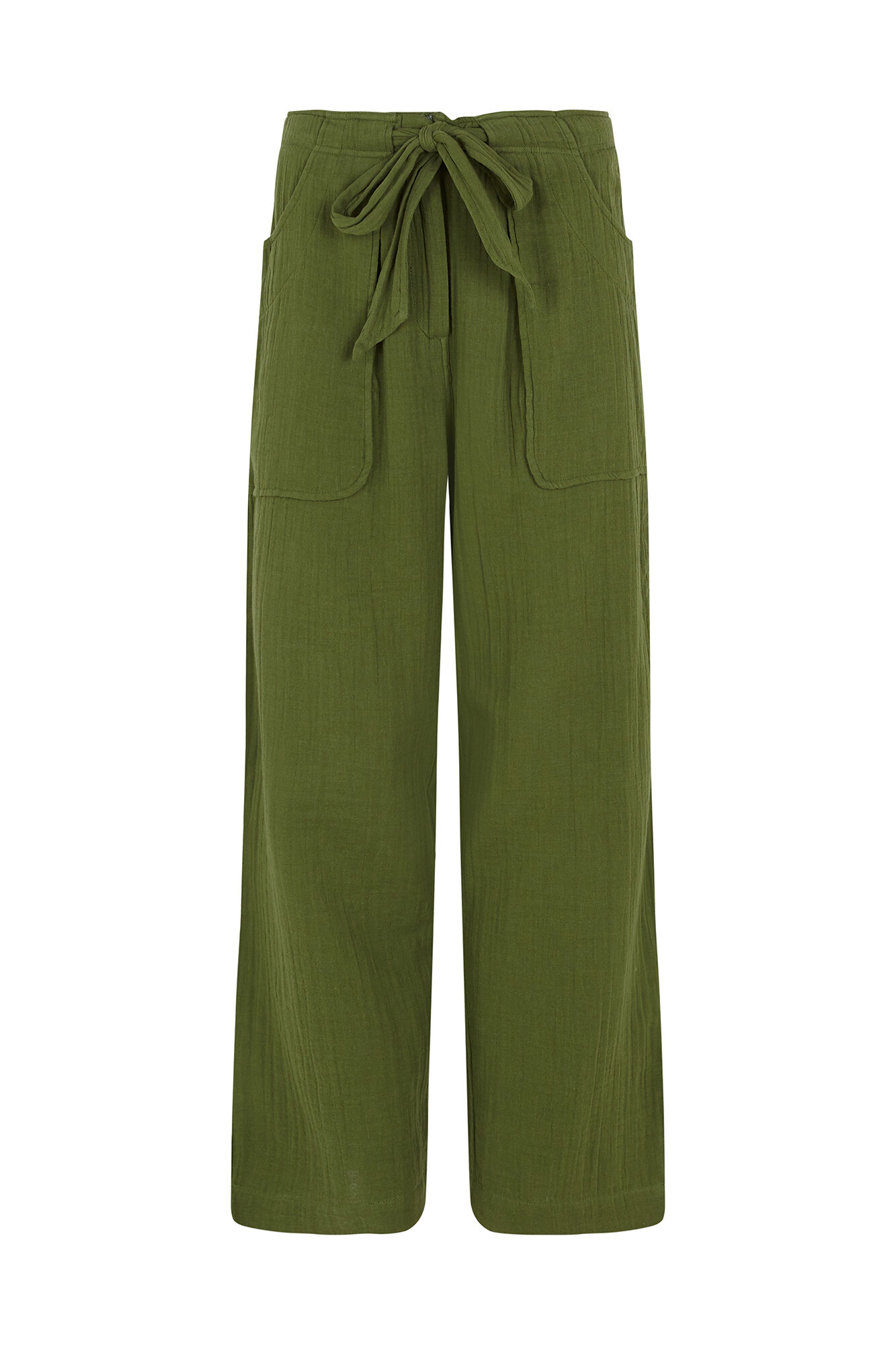 Hoss Intropia Pia. Pantal&oacute;n estilo cargo Kaki