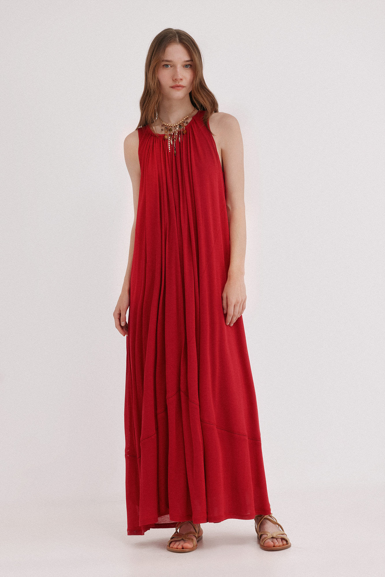 Hoss Intropia Arlet. Vestido largo rojo