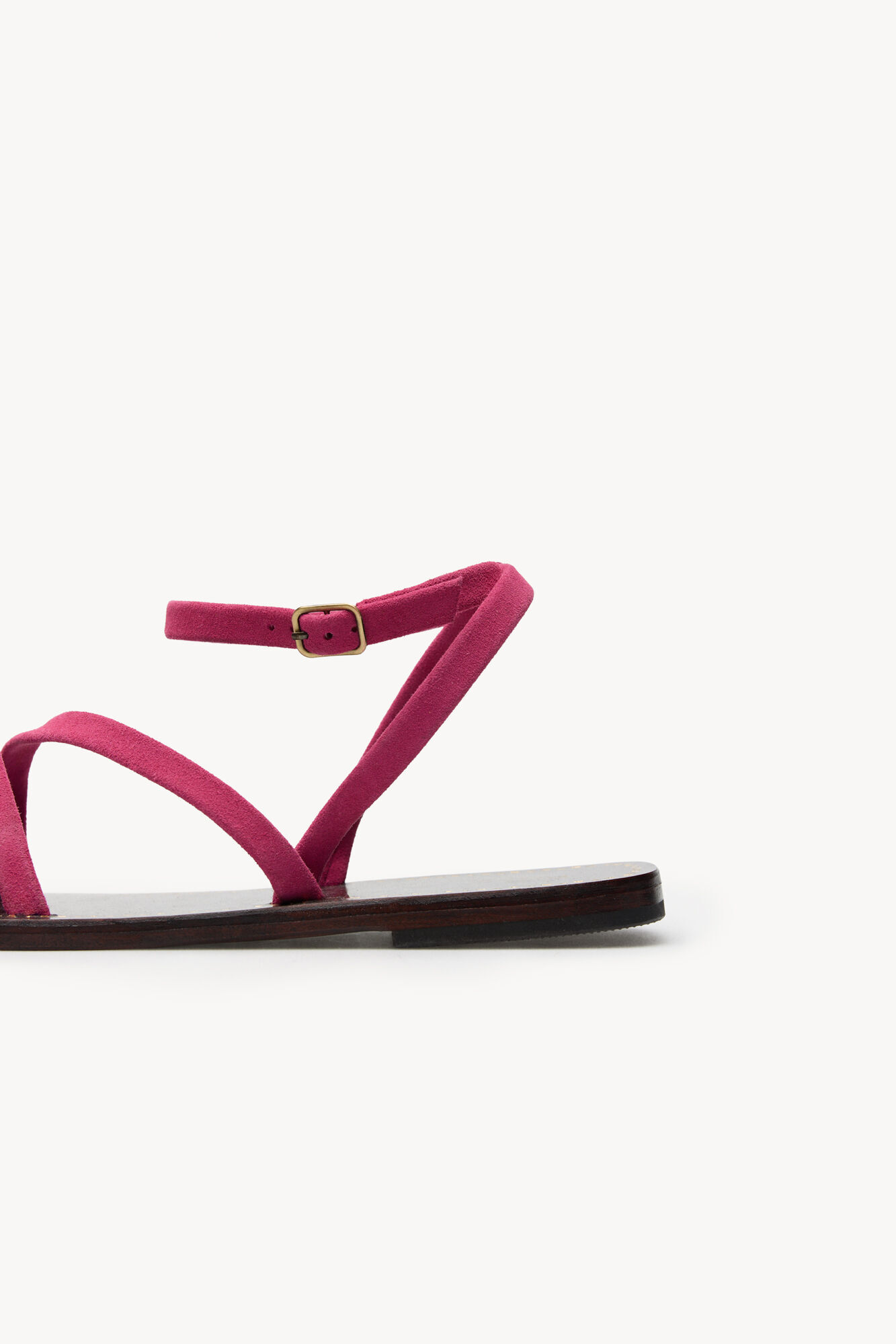 Hoss Intropia Maitane. Sandalias de serraje Rosa