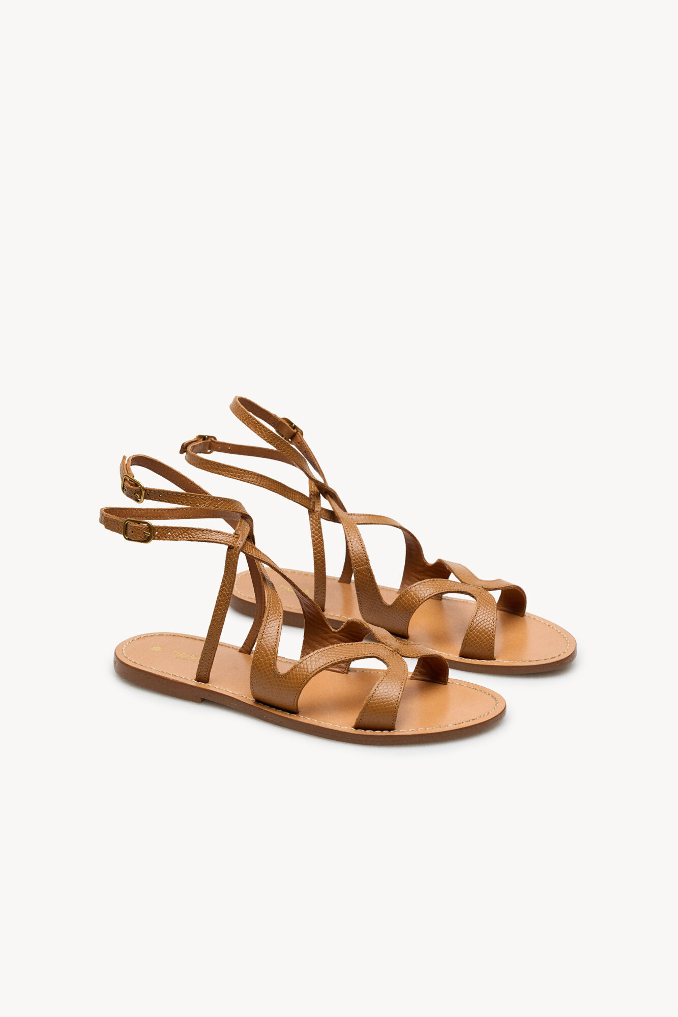 Hoss Intropia  Mar. Sandalias de piel Camel