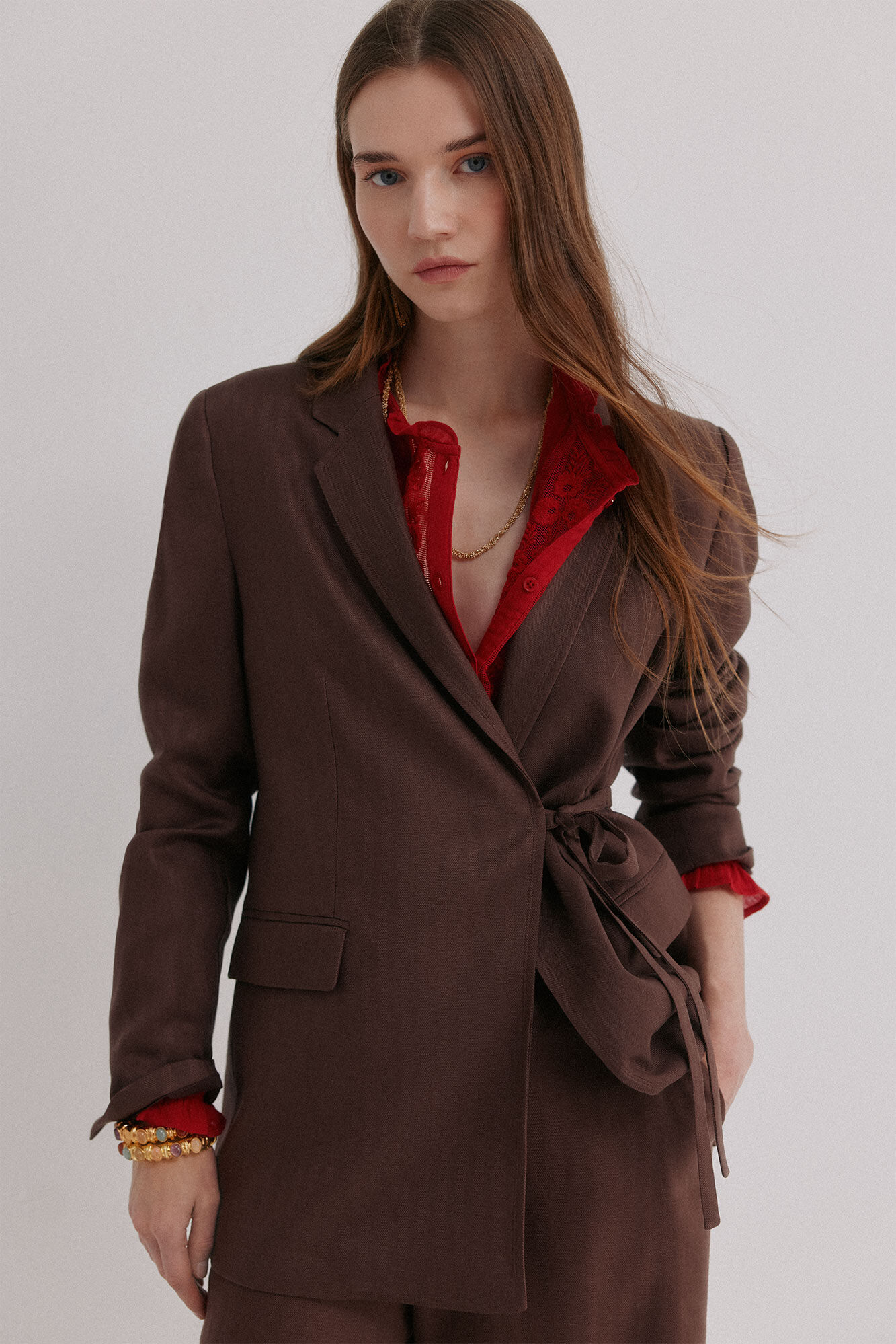 Hoss Intropia Elaine. Blazer con lazo