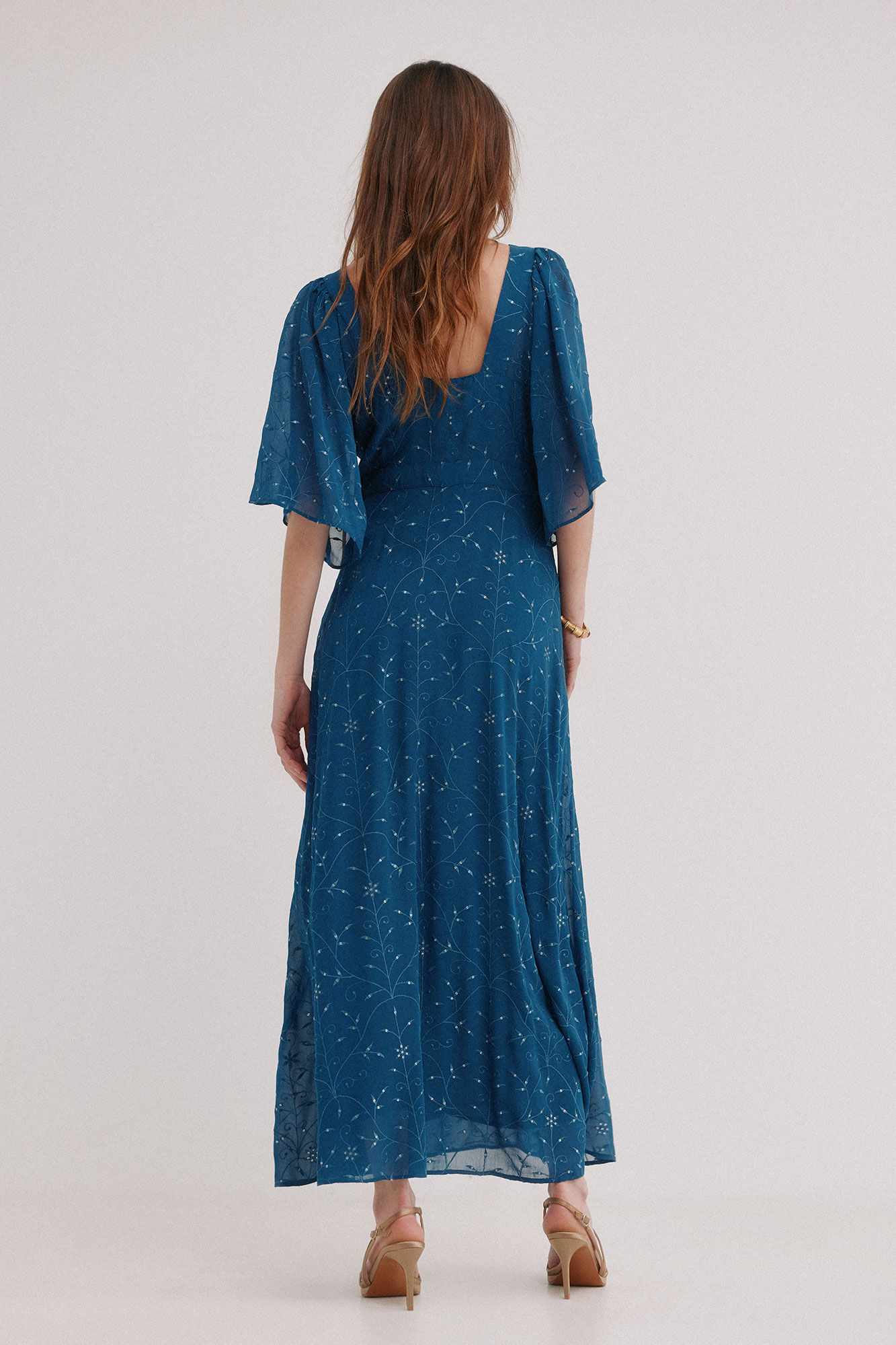 Hoss Intropia Alma. Vestido flu&iacute;do Azul
