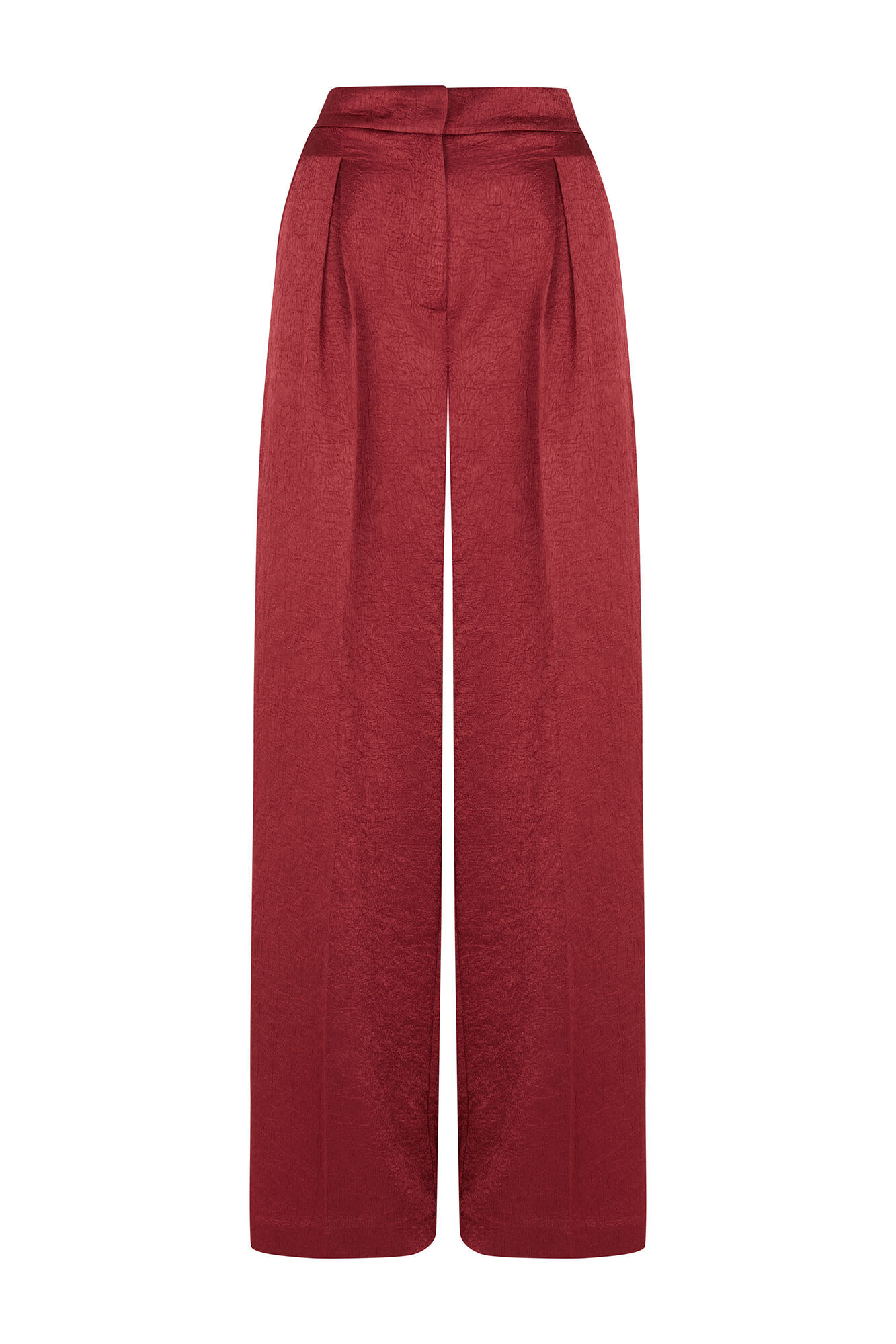 Hoss Intropia Poline. Pantal&oacute;n flu&iacute;do brillante Vino