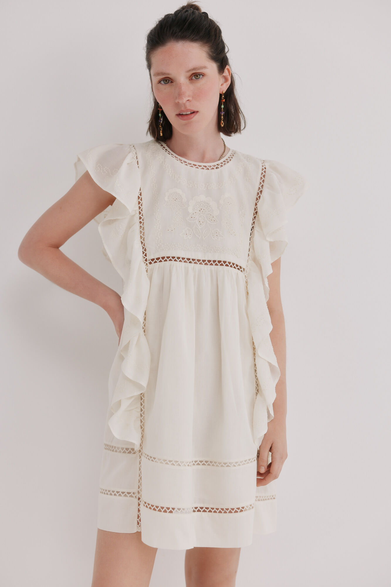 Hoss Intropia Aroa. Vestido bordado