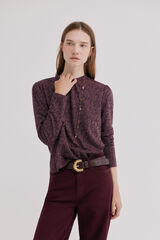 Hoss Intropia Mirel. Playera textura Vino