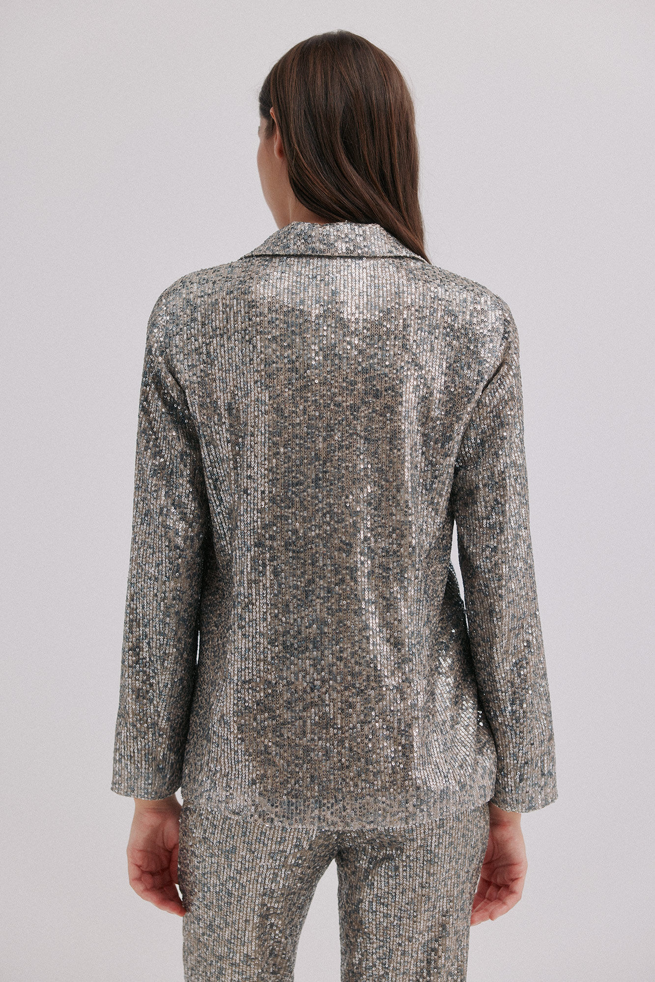 Hoss Intropia Blazer de lentejuelas Emilia Gris