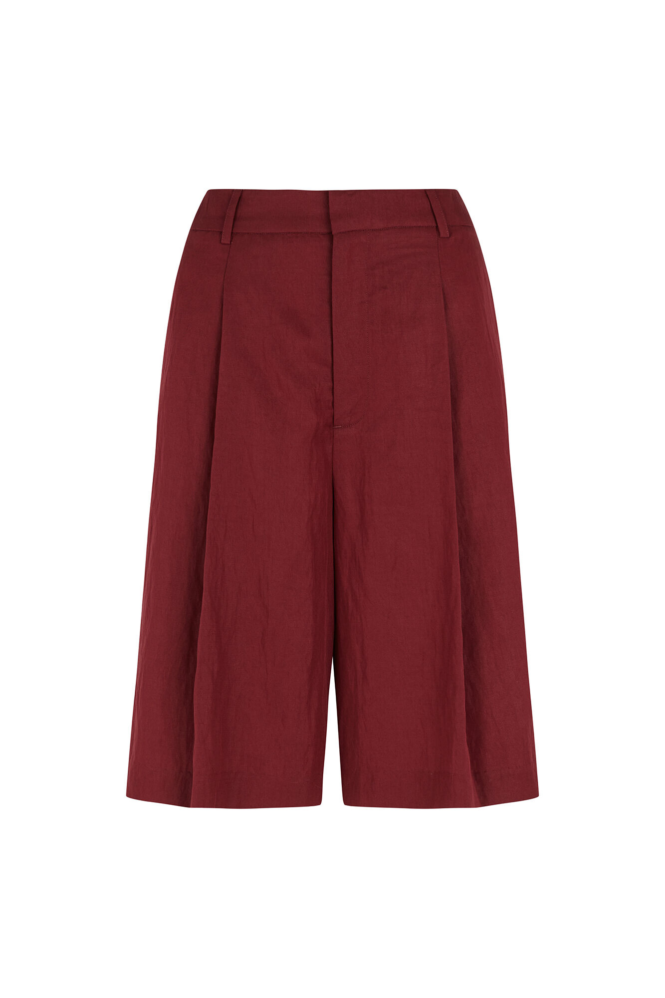 Hoss Intropia Paisley. Bermudas flu&iacute;das Vino