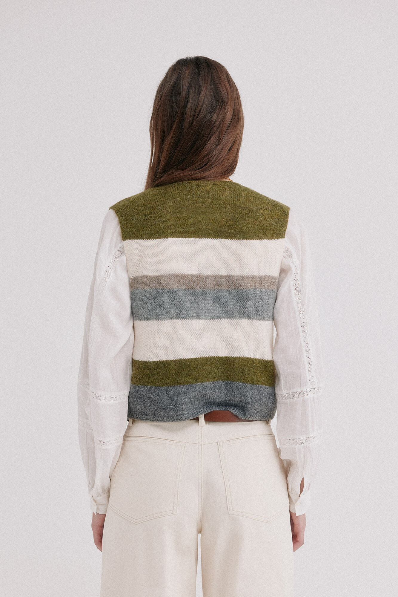 Hoss Intropia Isobel. Chaleco de rayas Multicolor