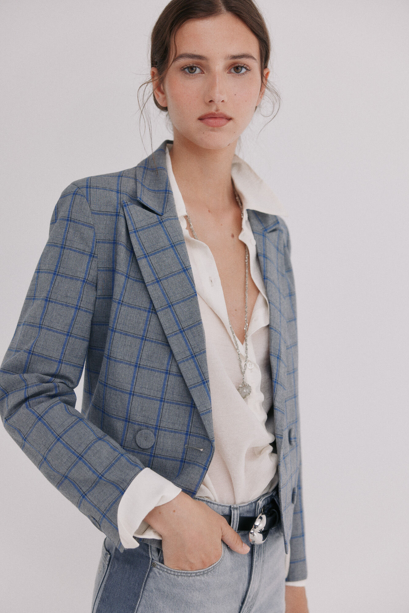 Hoss Intropia Estela. Blazer a cuadros