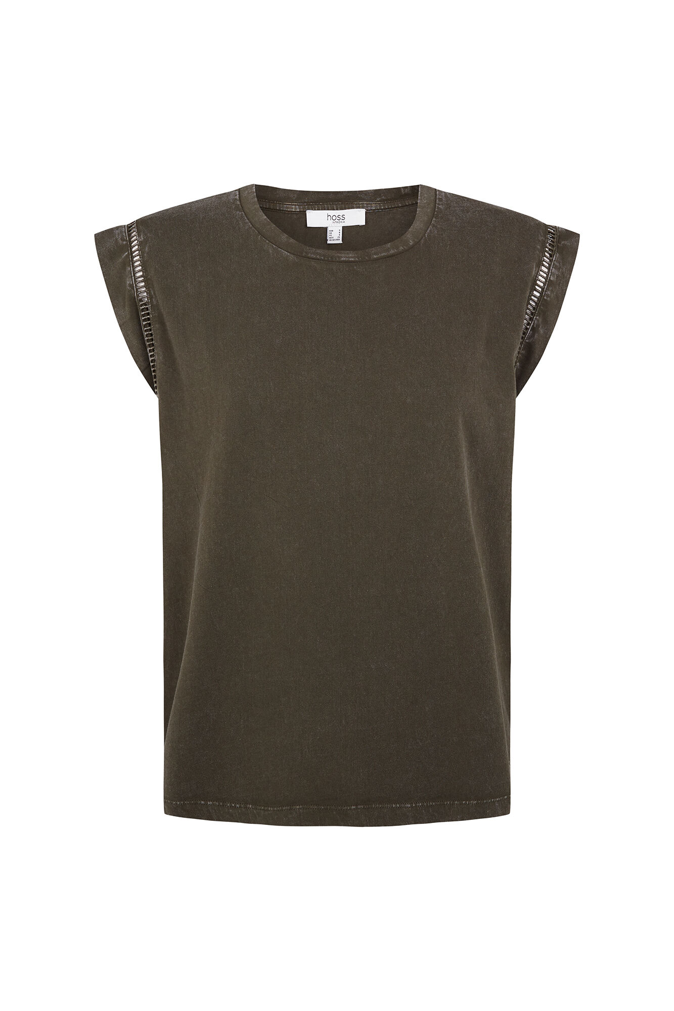 Hoss Intropia Mafi. Camiseta escote redondo Kaki