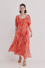 Hoss Intropia Aida. Vestido midi estampado Multicolor