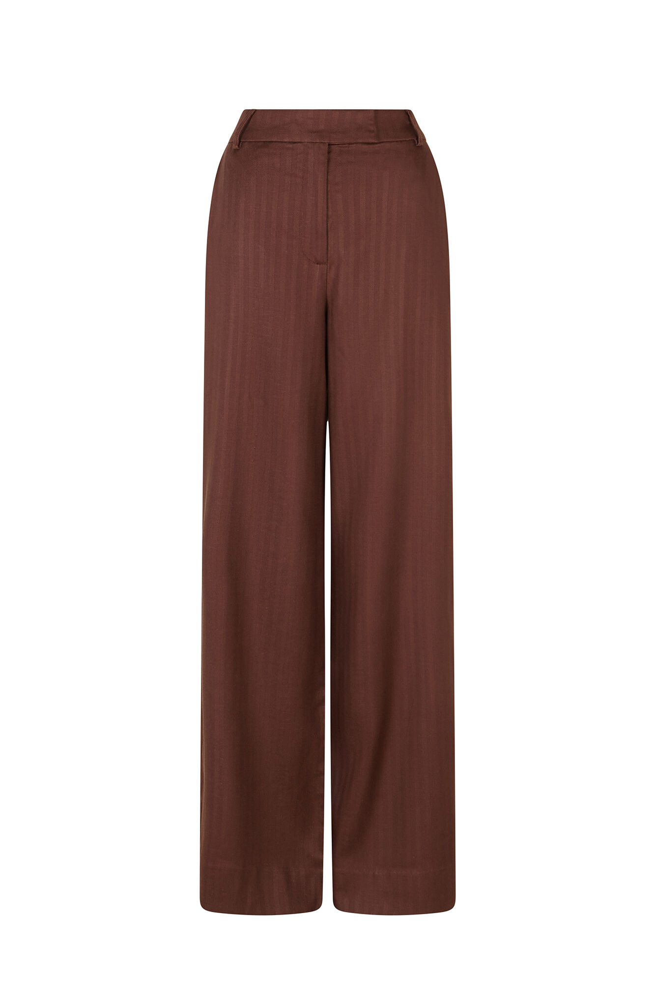 Hoss Intropia Pepa. Pantalones de corte recto Marron oscuro