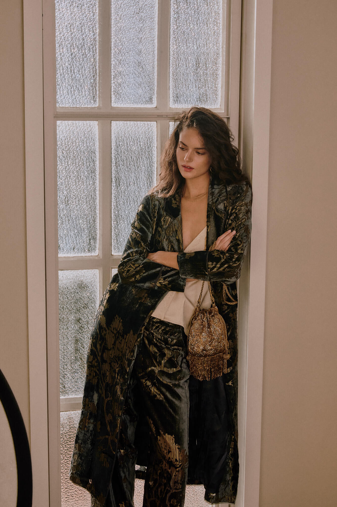 Hoss Intropia Elodie. Chamarra jacquard Azul marino