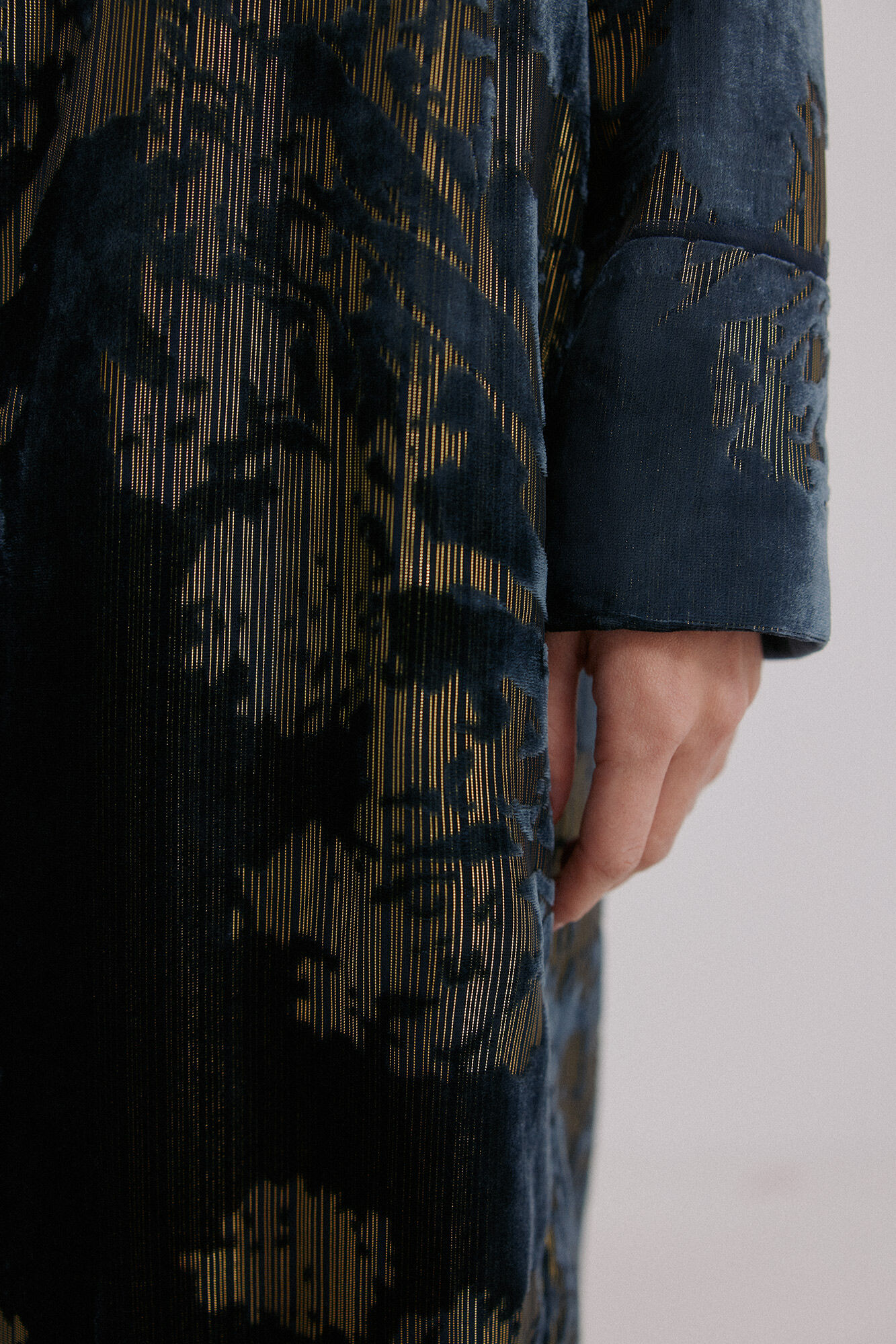 Hoss Intropia Elodie. Chamarra jacquard Azul marino